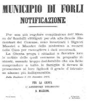 Notificazione Municipio di Forl
